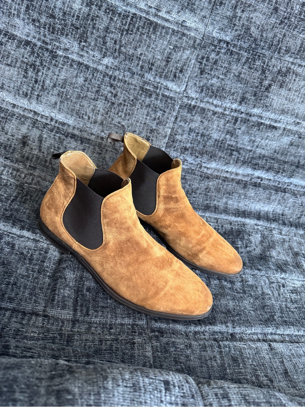 Aldo Cognac Suede Chelsea Boots
